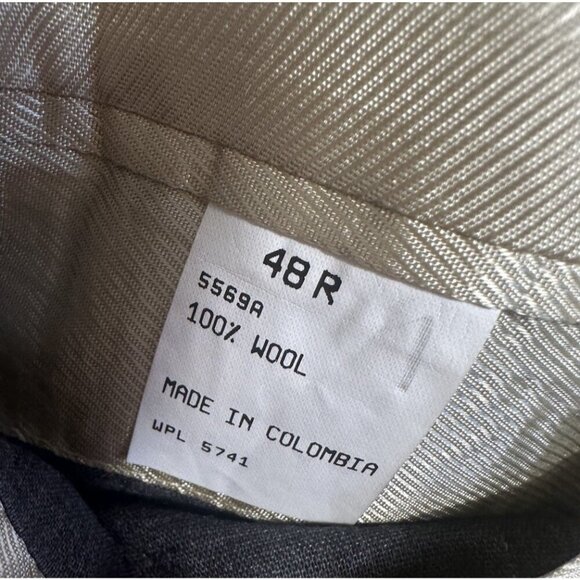 Oscar De La Renta Blazer Mens 48R‎ Brown Tan Wool Sport Coat 2 Button Academia - Picture 6 of 12